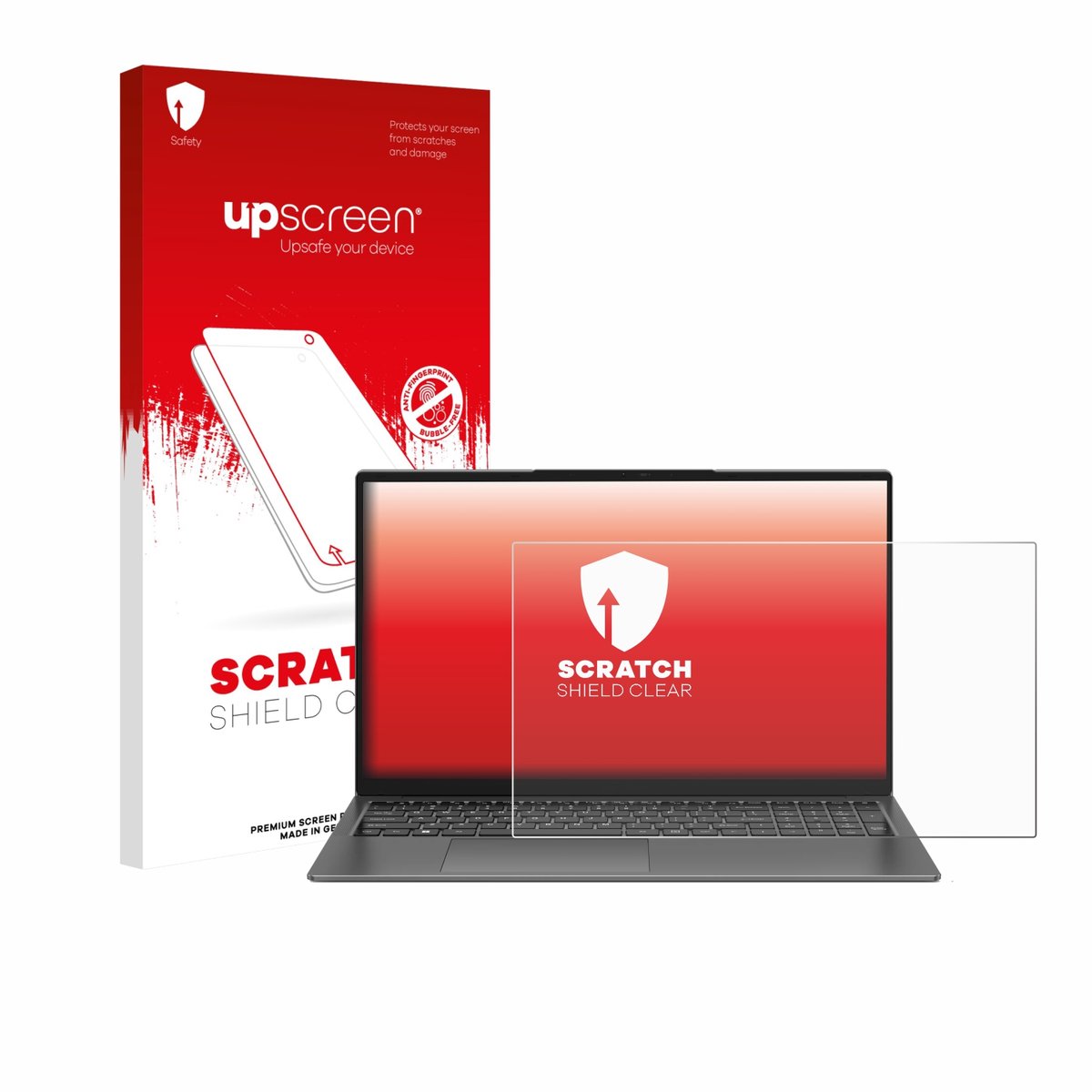 upscreen - Screenprotector voor Teclast F17 Plus - Folie Beschermfolie transparant
