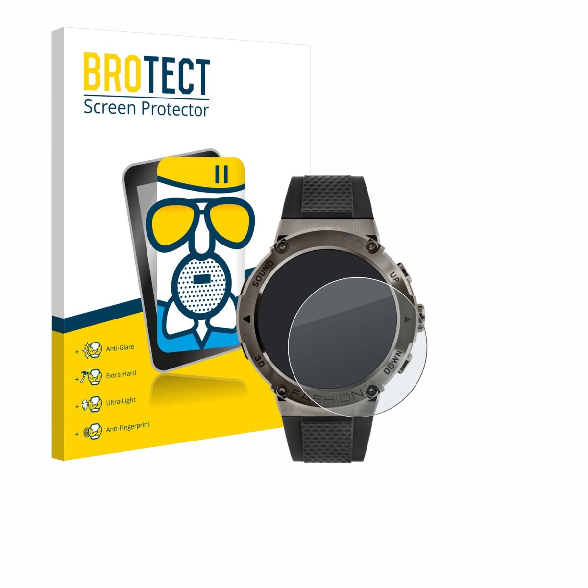 BROTECT - Screenprotector voor Watchmark G-Wear - Folie Beschermfolie Beschermglas matte