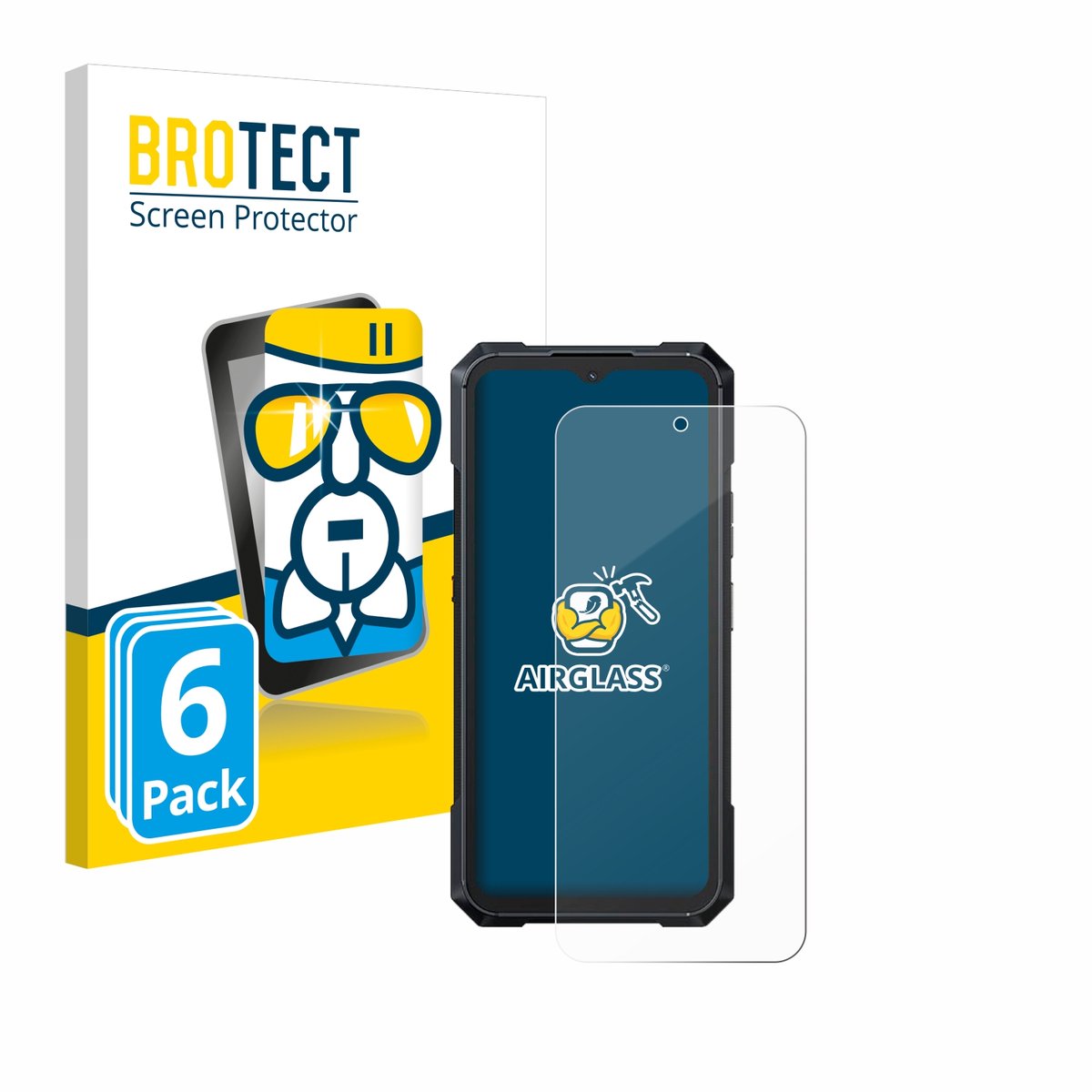 Screenprotector 6 Stuks voor Cubot King Kong X Beschermglas transparant
