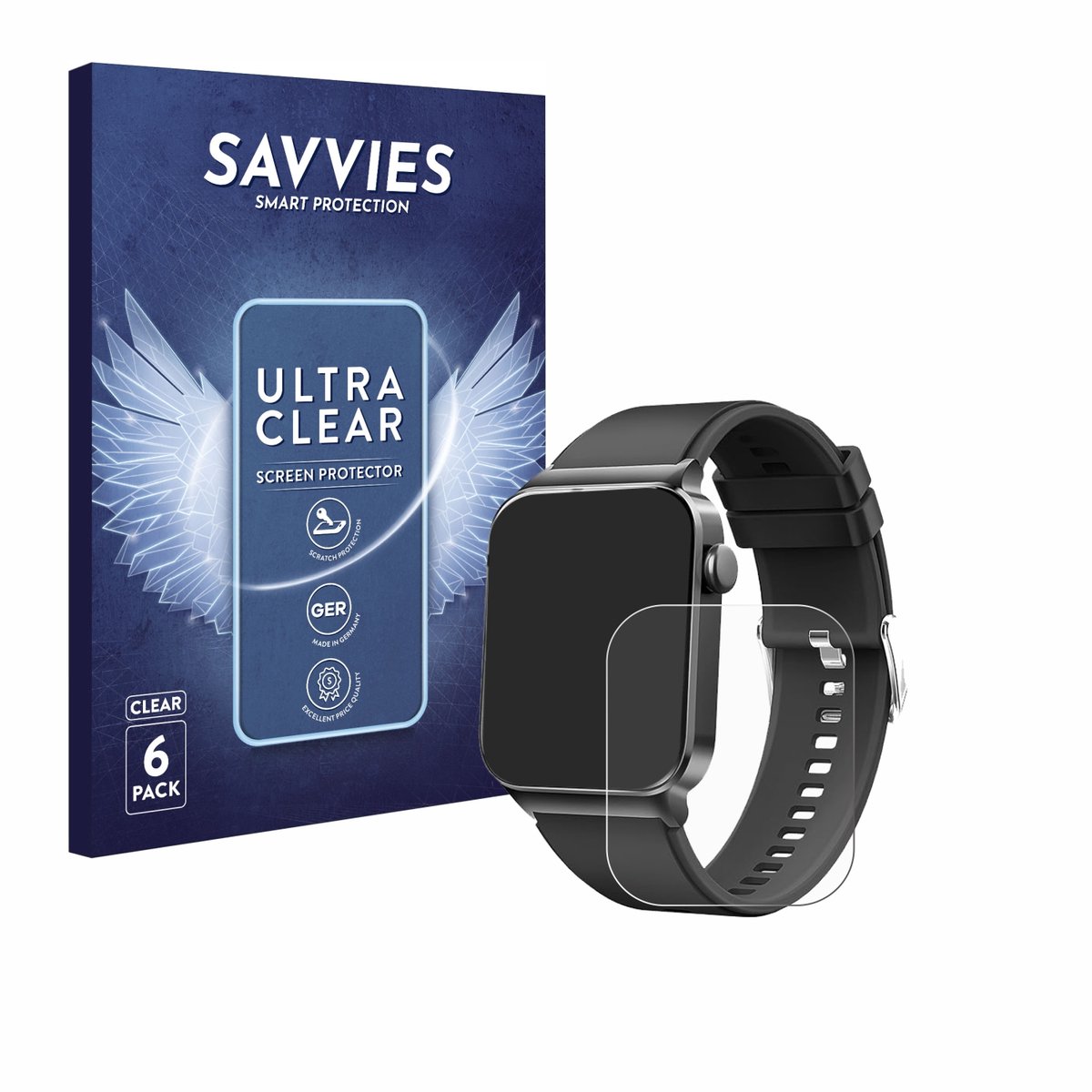 Savvies - Screenprotector voor Donerton T50S - Folie Beschermfolie transparant 6 Stuks