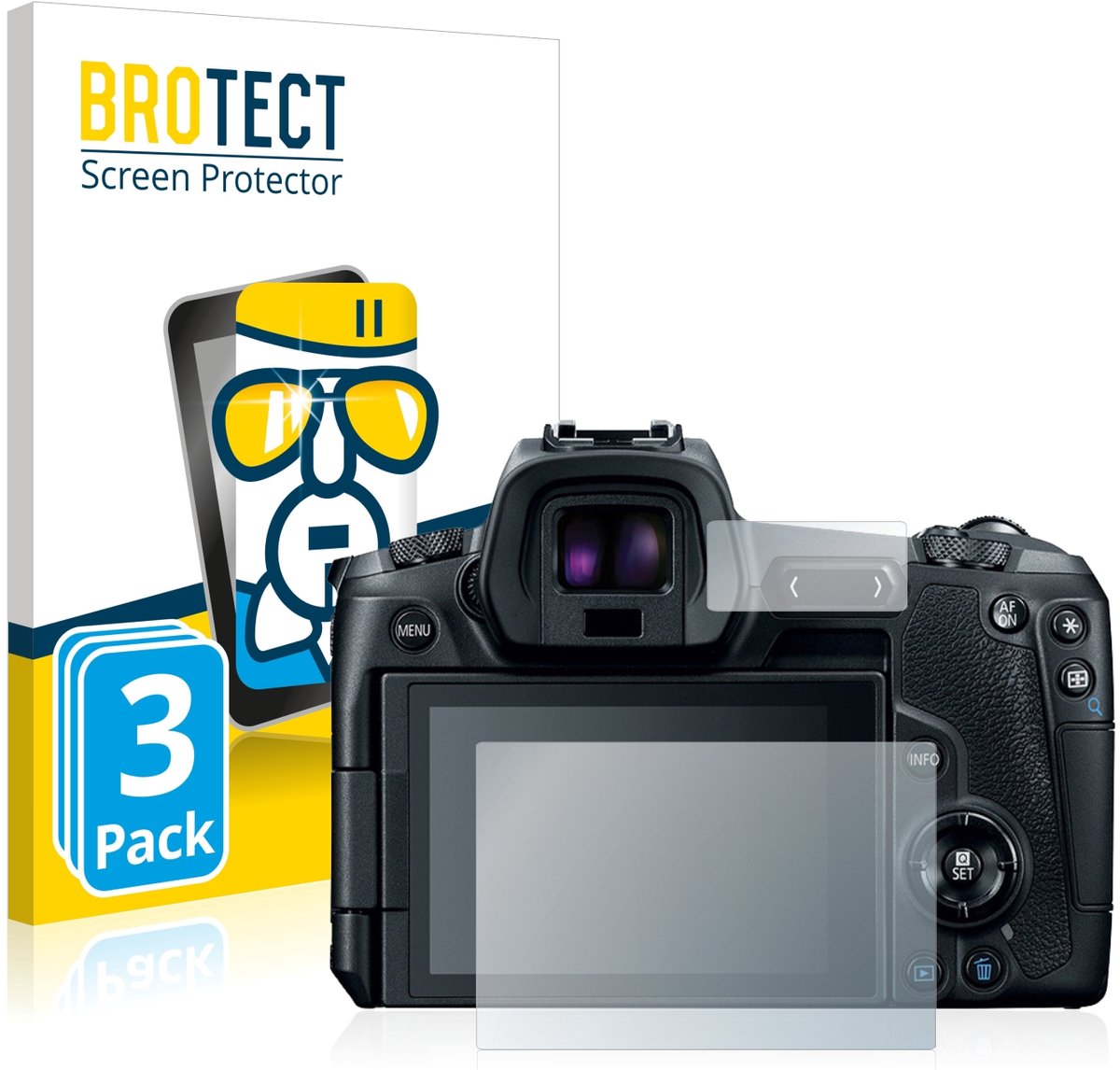Screenprotector 3 Stuks voor Canon EOS R Beschermglas transparant