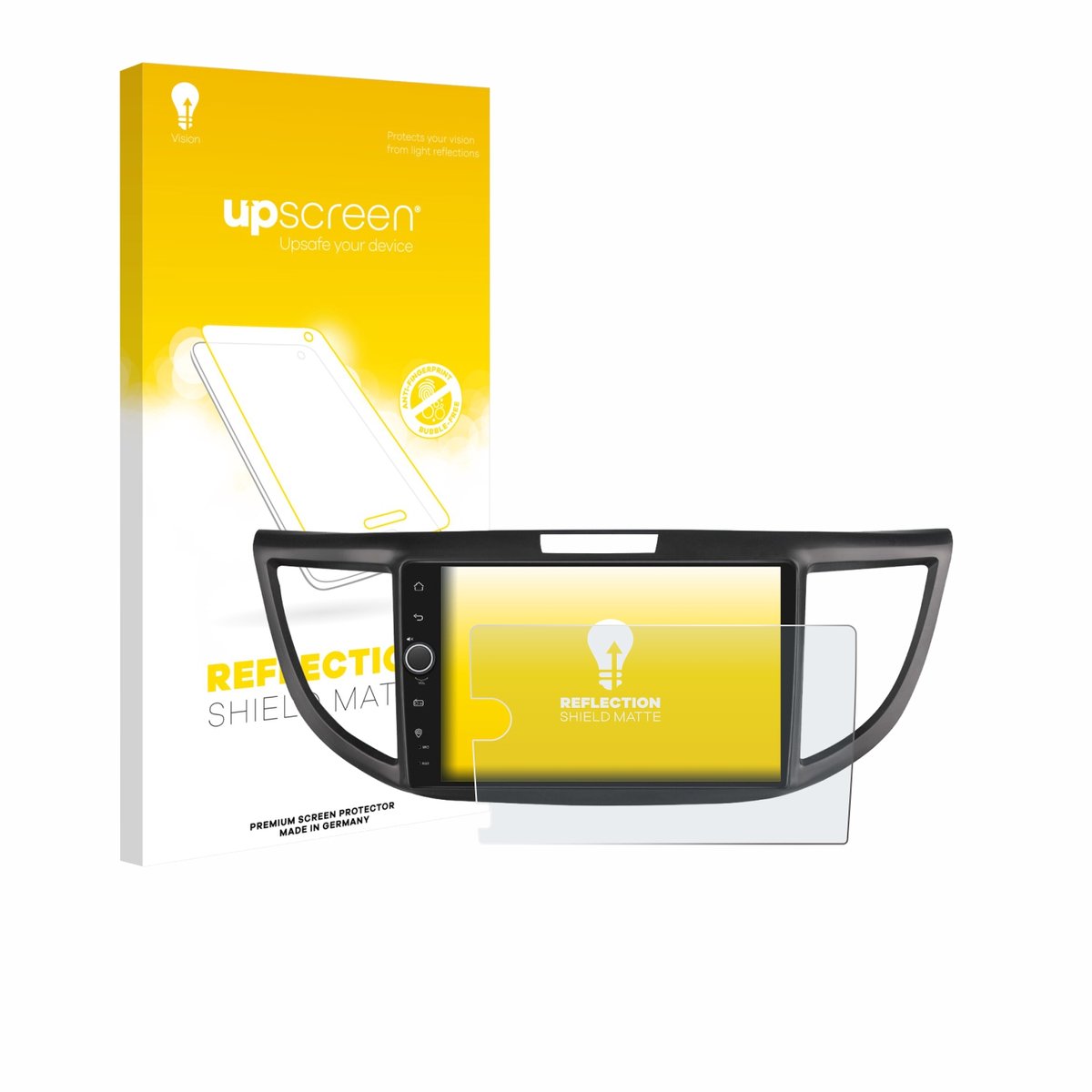 upscreen - Screenprotector voor Joying Car Radio 9" - Folie Beschermfolie anti glare matte