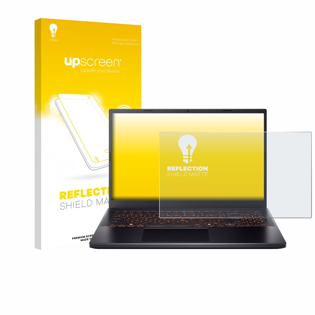 upscreen - Screenprotector voor Acer Nitro V 15 - Folie Beschermfolie anti glare matte