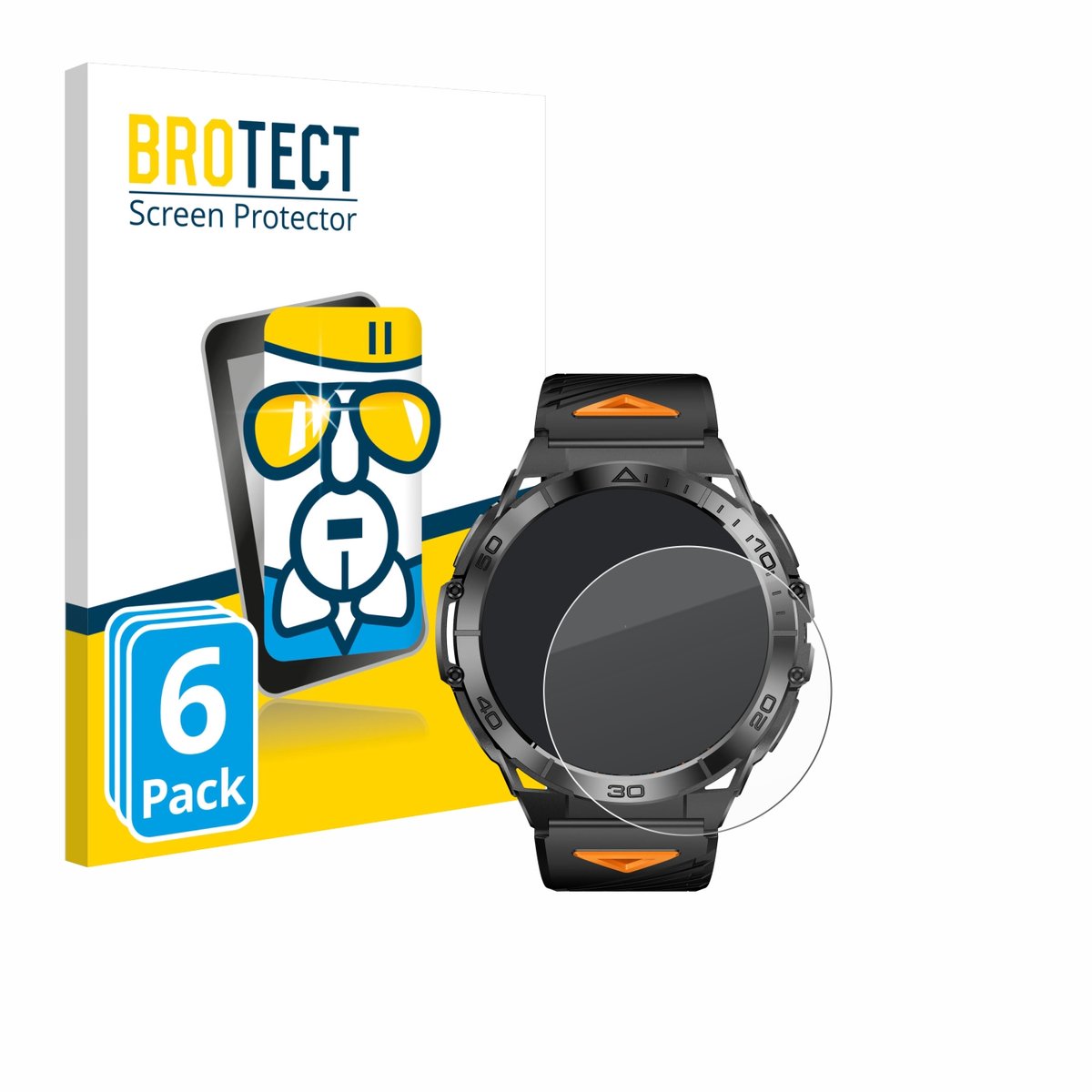 Screenprotector 6 Stuks voor Rogbid Titan K Beschermglas transparant