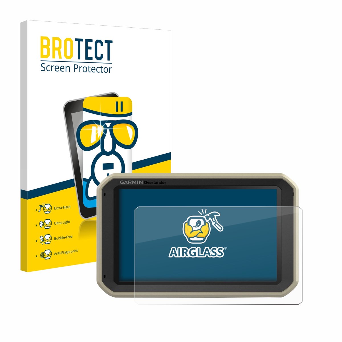 Screenprotector voor Garmin Overlander Beschermglas transparant