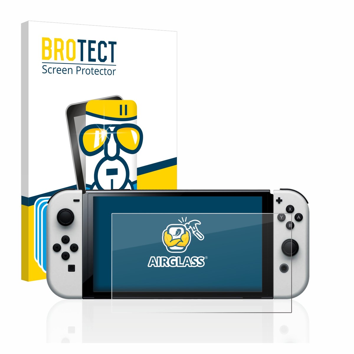 Screenprotector 3 Stuks voor Nintendo Switch OLED-Modell Beschermglas transparant
