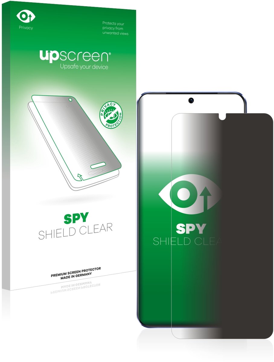 upscreen - privacy screenprotector voor Vivo V21 5G - Folie Beschermfolie Blauwlichtfilter
