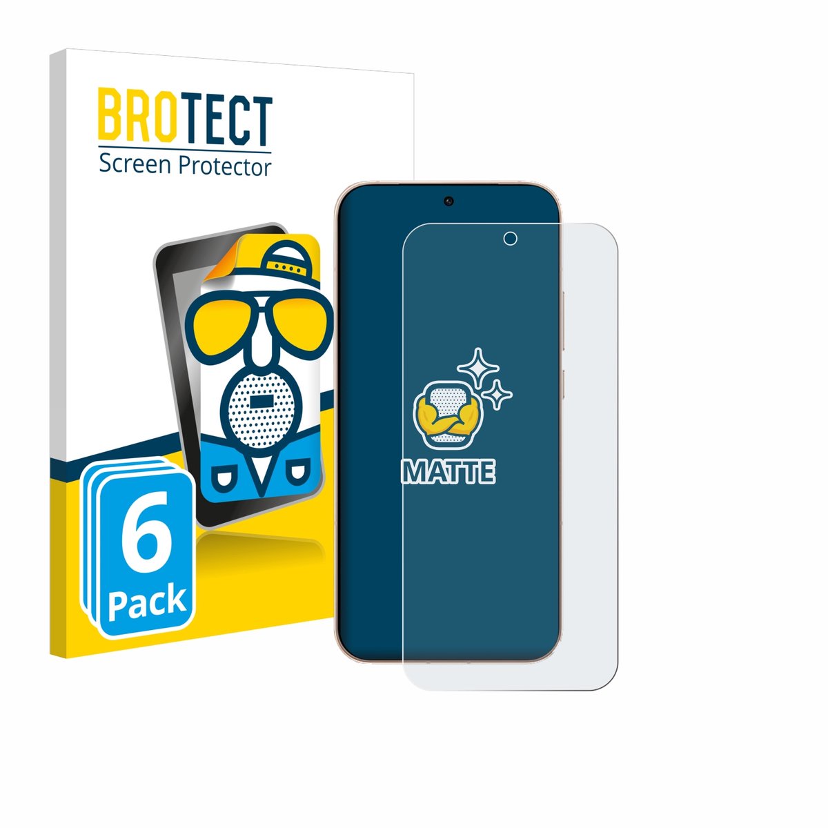 BROTECT - Screenprotector voor Oppo Reno 15 Pro - Folie Beschermfolie matte 6 Stuks