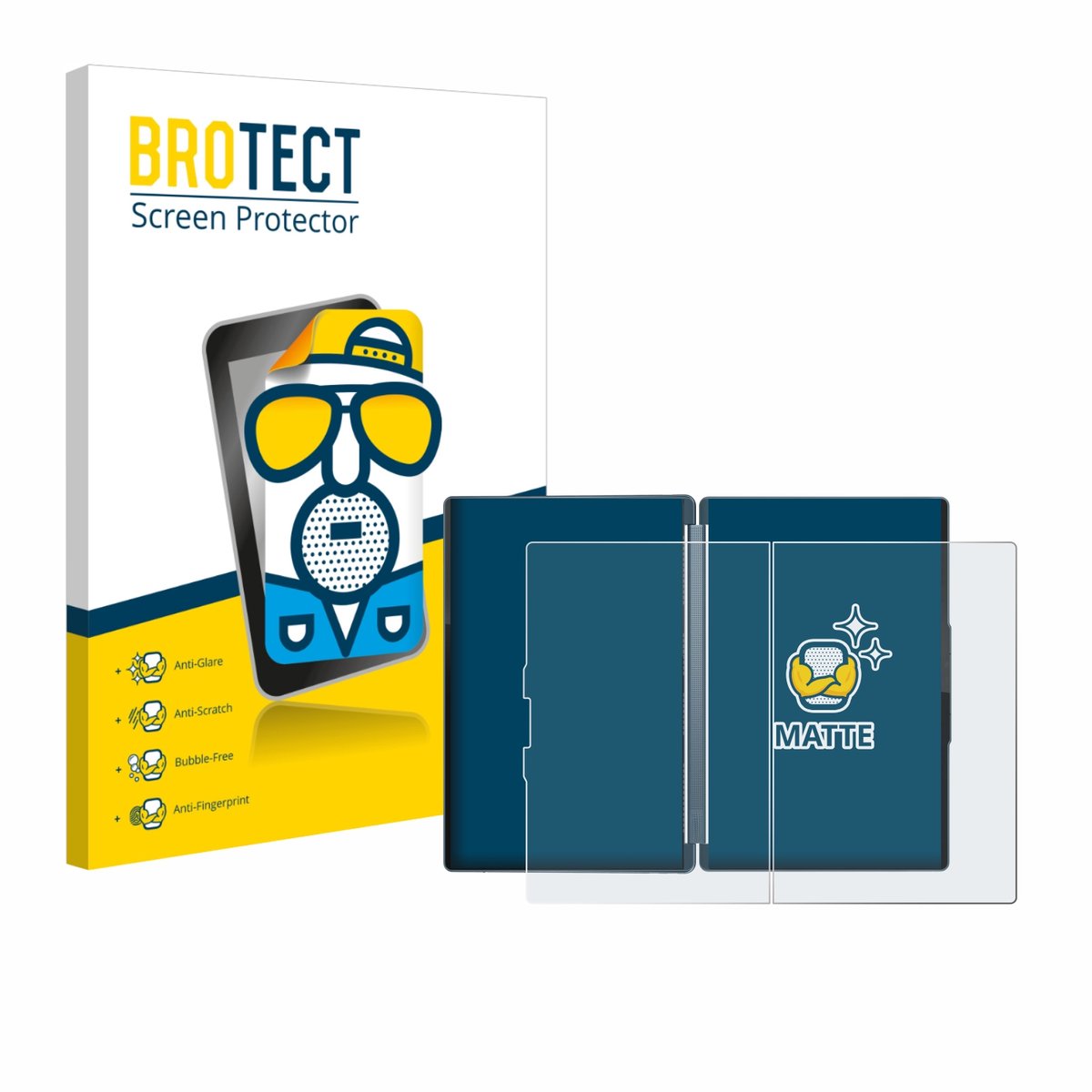 BROTECT - Screenprotector voor Lenovo Yoga Book 9 14IAH10 - Folie Beschermfolie matte