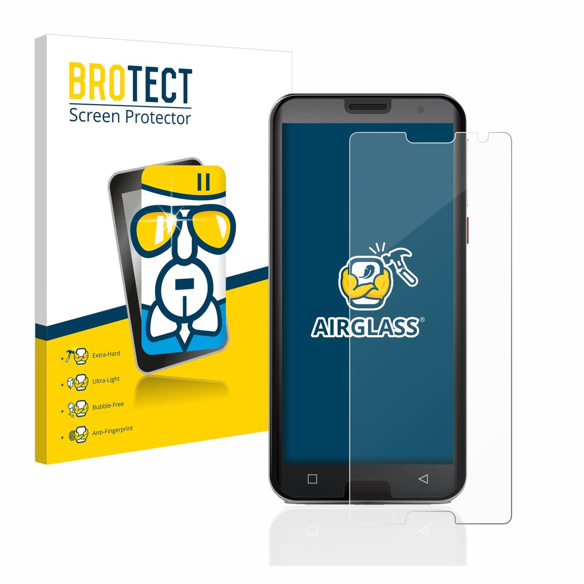 Screenprotector voor Emporia Smart 5 Beschermglas transparant