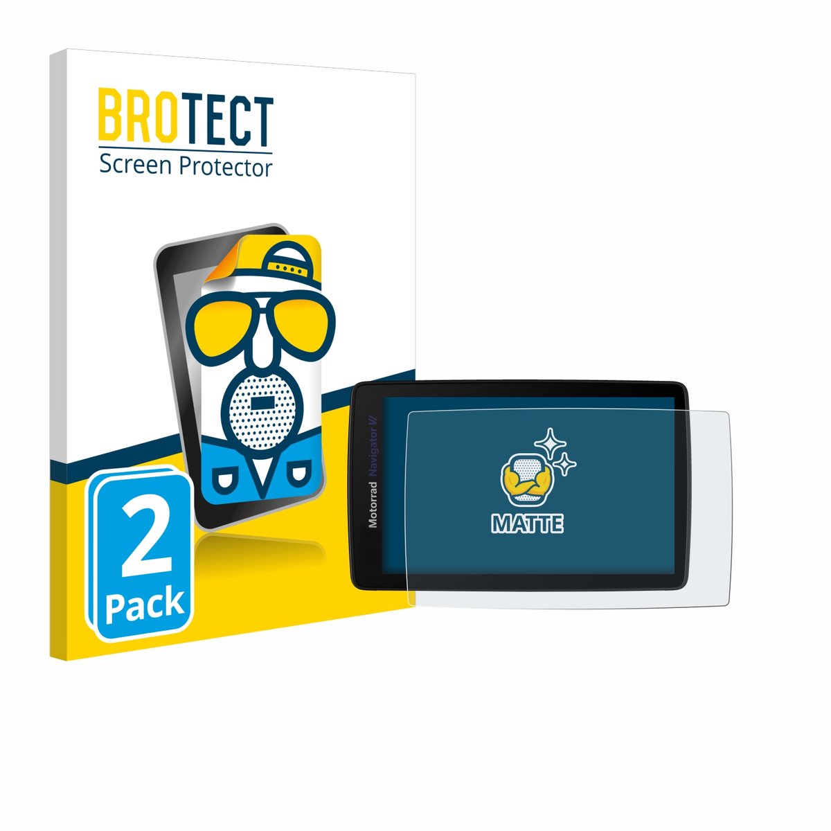 BROTECT - Screenprotector voor BMW Navigator VI - Folie Beschermfolie matte 2 Stuks