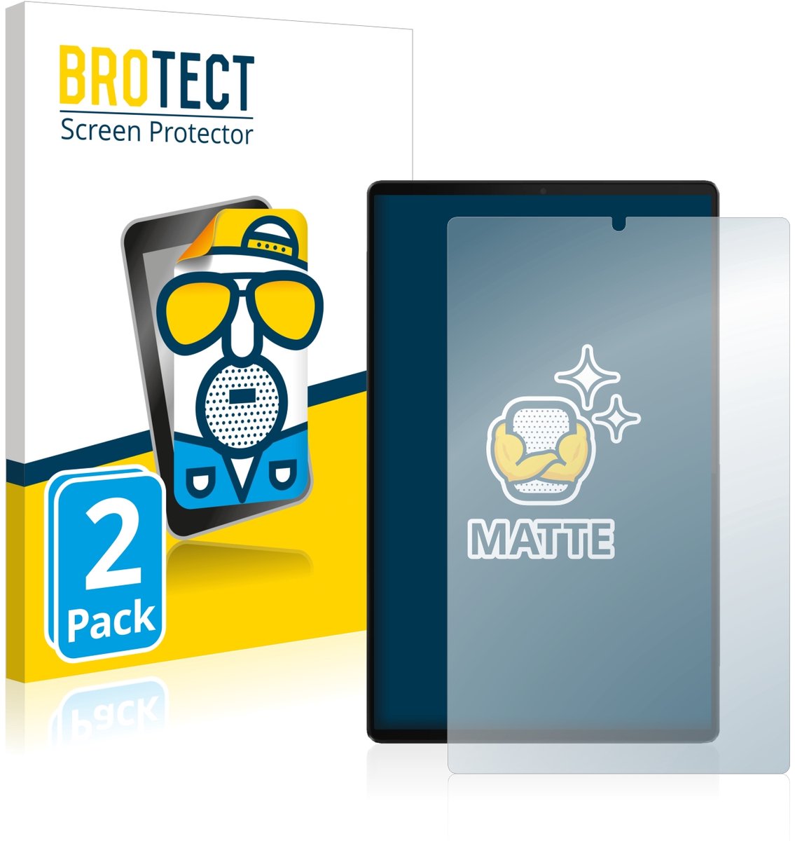 BROTECT - Screenprotector voor Lenovo Tab M10 FHD Plus - Folie Beschermfolie matte 2 Stuks