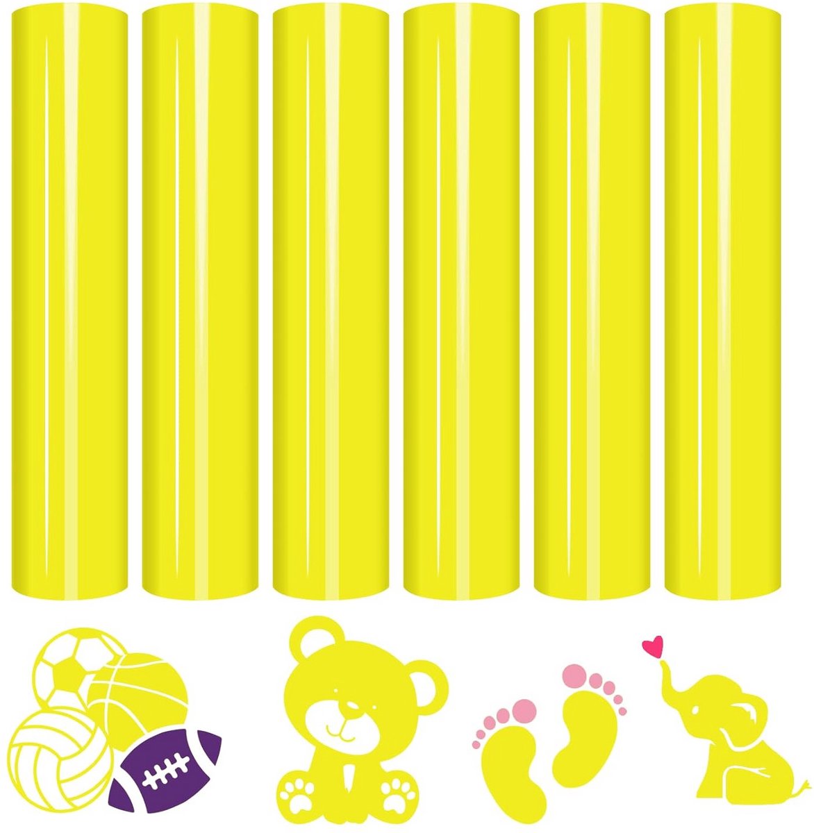 30x25 cm Warmteoverdracht Vinyl Set - Strijkvlies voor T-shirts en Textiel