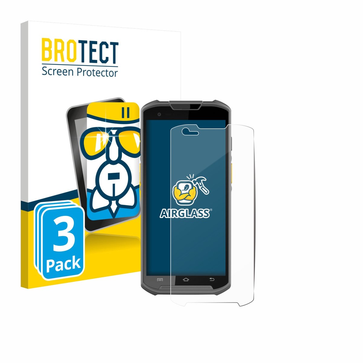 Screenprotector 3 Stuks voor Newland MT93 Beschermglas transparant
