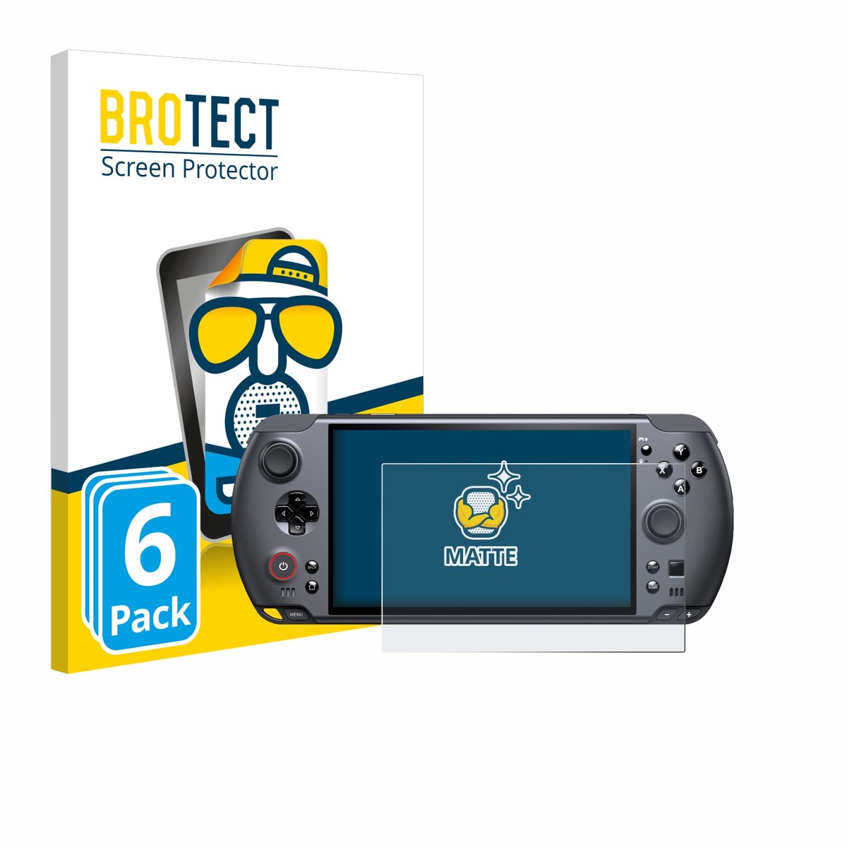BROTECT - Screenprotector voor GPD Win 5 - Folie Beschermfolie matte 6 Stuks