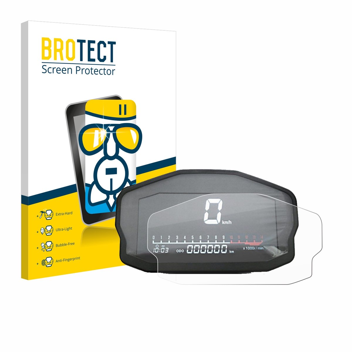 Screenprotector voor Ducati Panigale 1199 Snelheidsmeter Beschermglas transparant