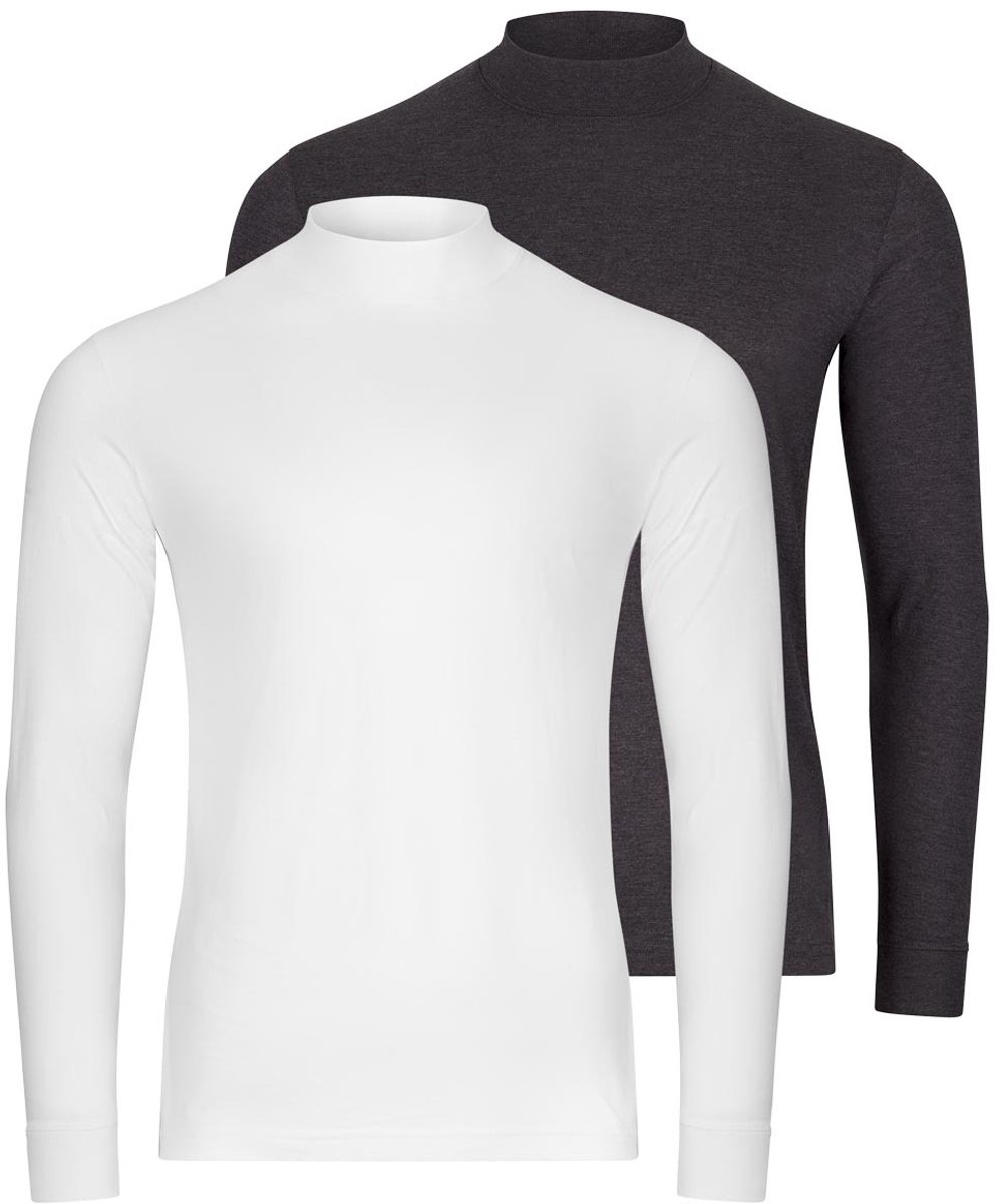 RAGMAN Heren longsleeve 2 pack Basic