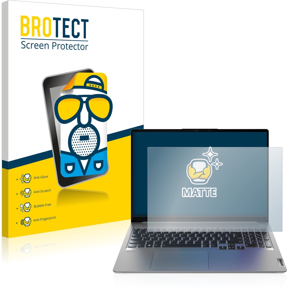 BROTECT - Screenprotector voor Lenovo IdeaPad 5 Pro 16" (6. Gen.) - Folie Beschermfolie matte