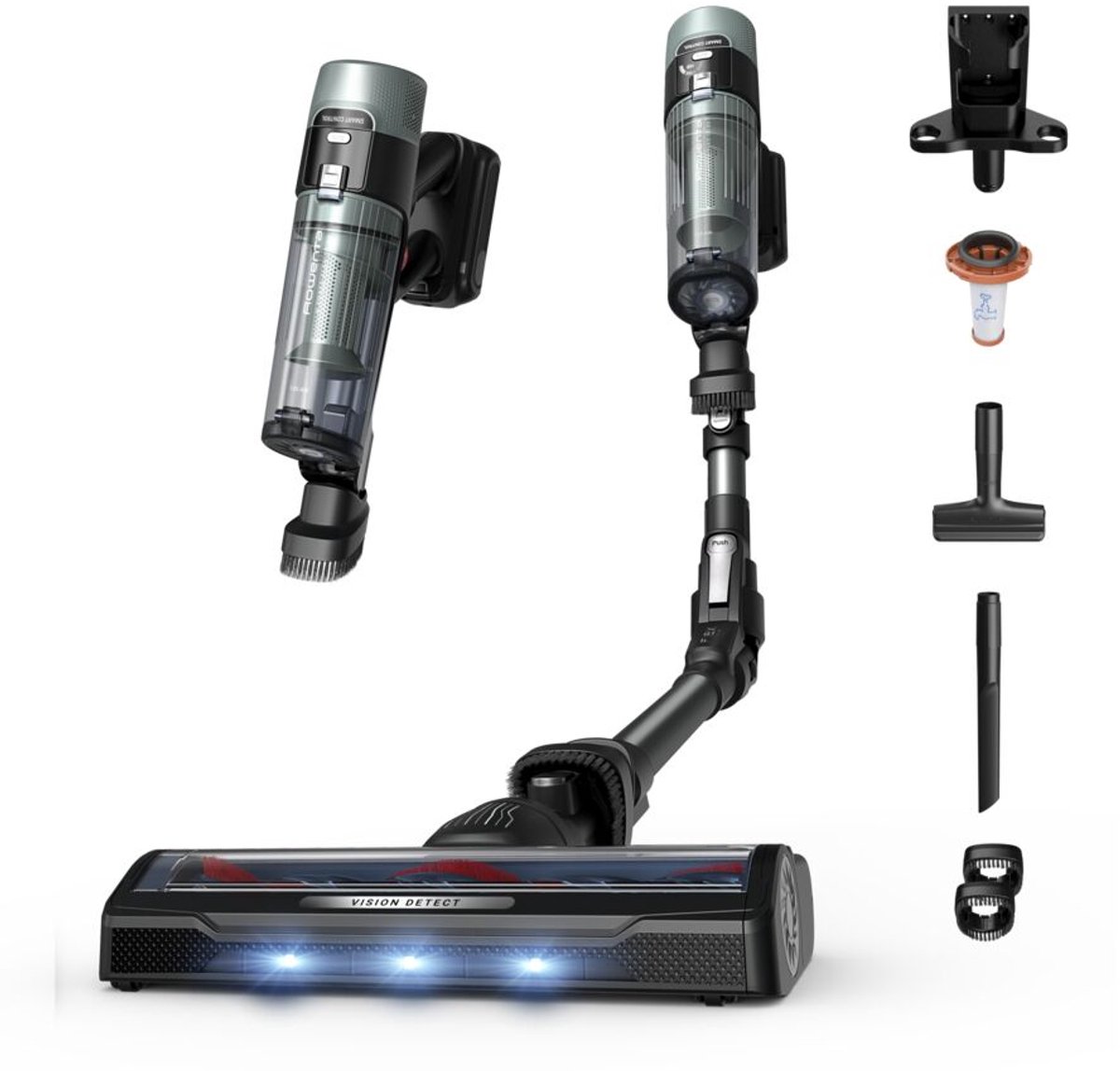 Rowenta X-Force Flex 10.80 RH7A35 - Steelstofzuiger - Ergonomisch - 140 W - 45 min gebruikstijd - LED verlichting zuigmond