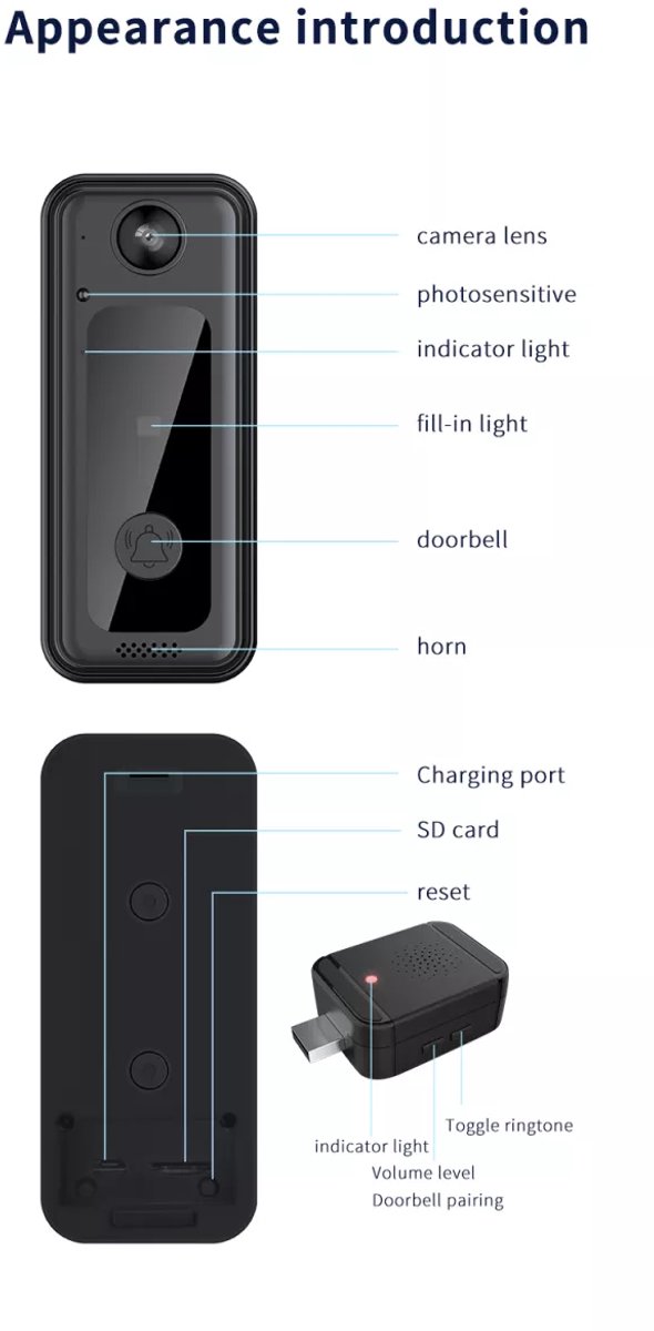 Video Draadloze Deurbel - afbeelding 2