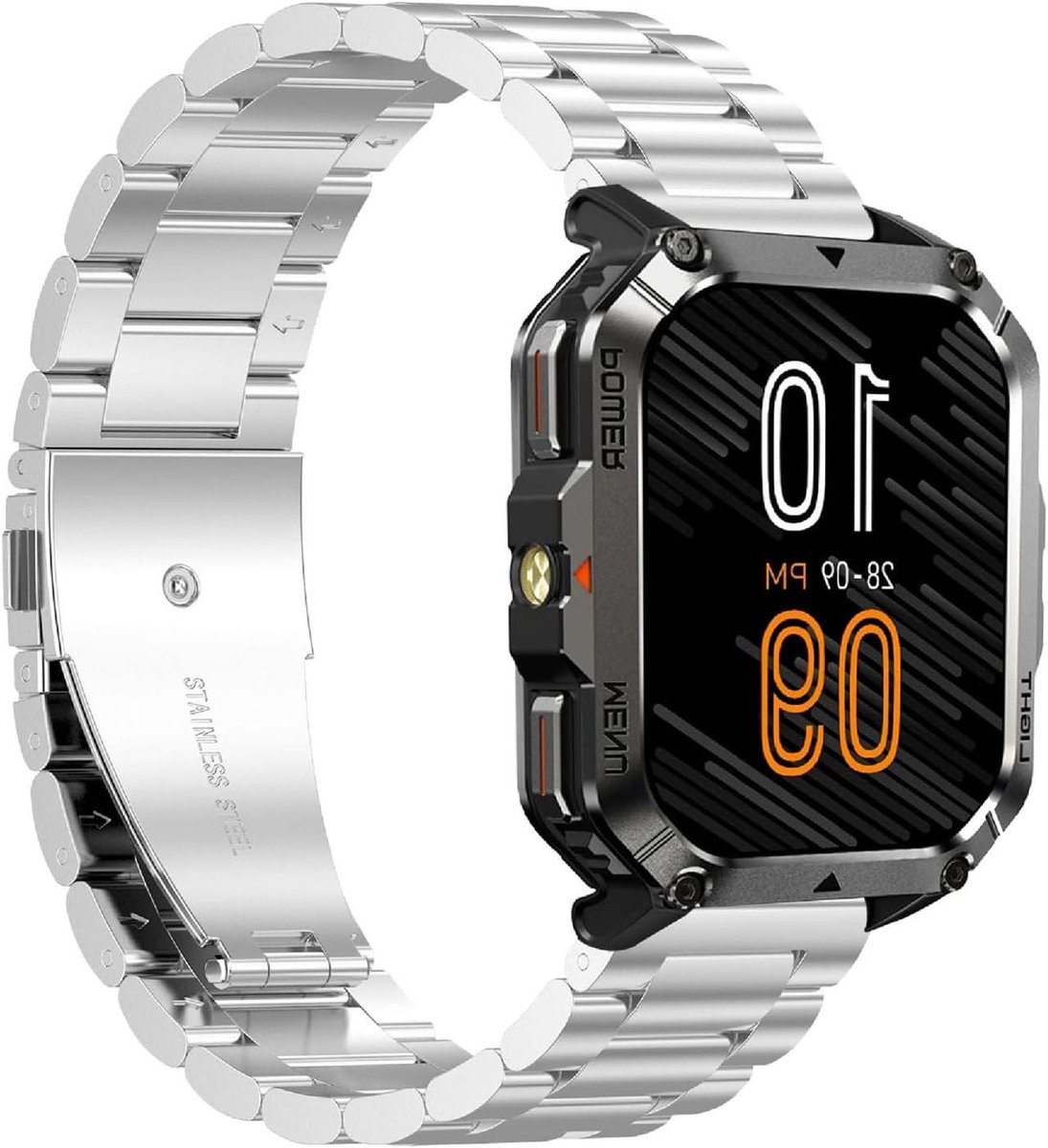 Allecto - Vervangende 22 mm Horlogeband - Roestvrijstalen Band - Compatibel met Smartwatches - Horlogeband Geschikt voor Diverse Modellen - Roestvrijstalen Vervanging voor Horloge - Duurzaam - Lichtgewicht.