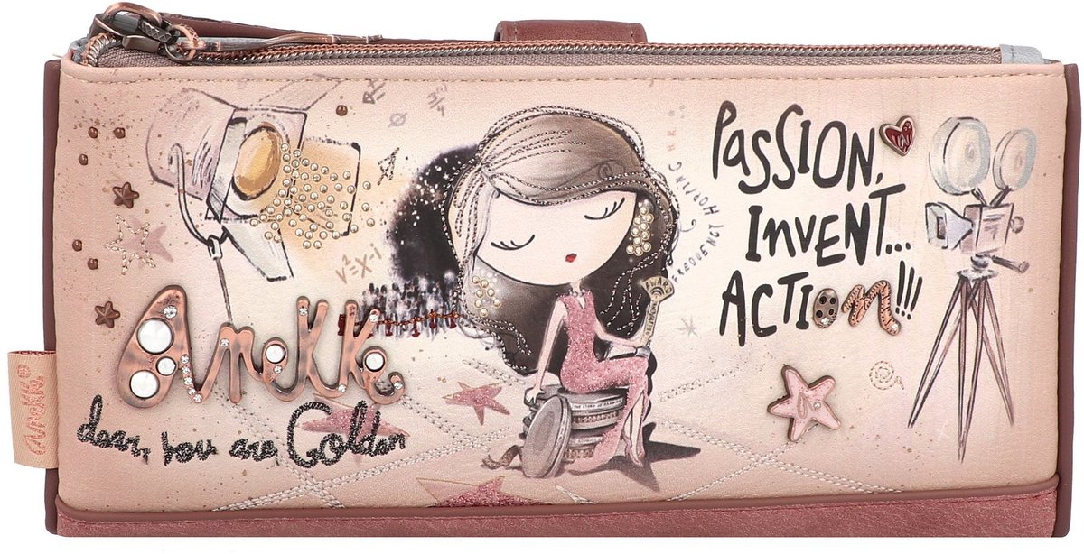 Anekke Portemonnee Hollywood Flexible RFID Wallet Multicolor Veelkleurig