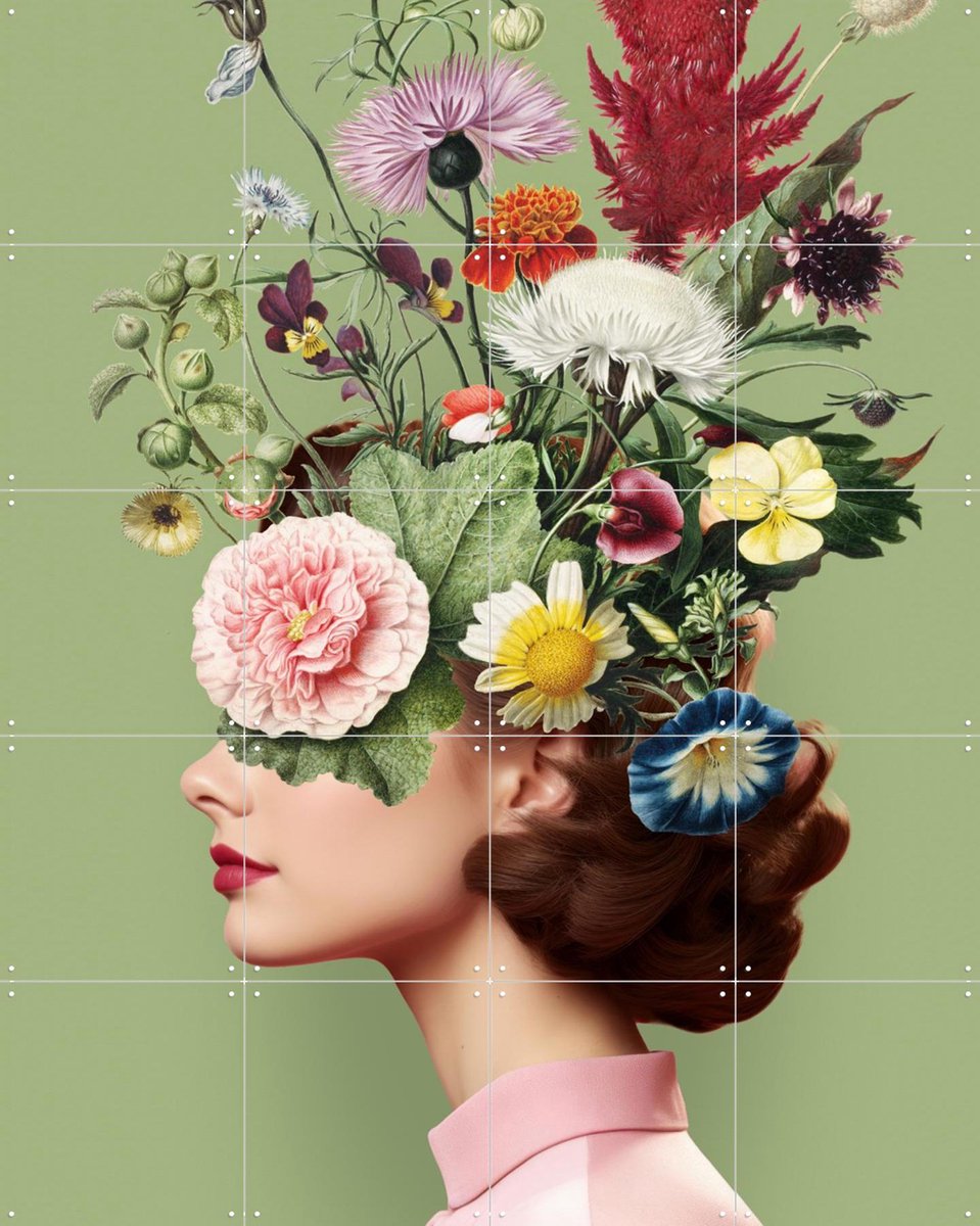 IXXI Silly Summer Things, Marja van den Hurk - 80 x 100 cm - Gratis ophangtool - Grote wanddecoratie en posters - Grafisch Ontwerp, Gemengde