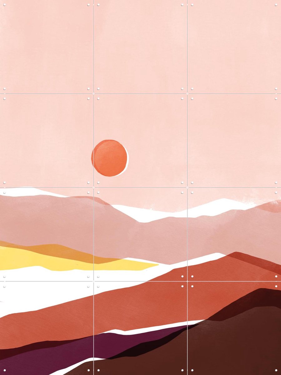 IXXI Fajr, Sacrée Frangine - 60 x 80 cm - Gratis ophangtool - Grote wanddecoratie en posters - Illustraties, Digitale Kunst, Minimalisme, Abstract