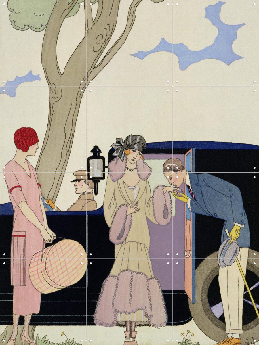 IXXI Envy 1914, Bridgeman Images - 60 x 80 cm - Gratis ophangtool - Grote wanddecoratie en posters - Art Deco, Illustraties, Vintage, Gang, Woonkamer