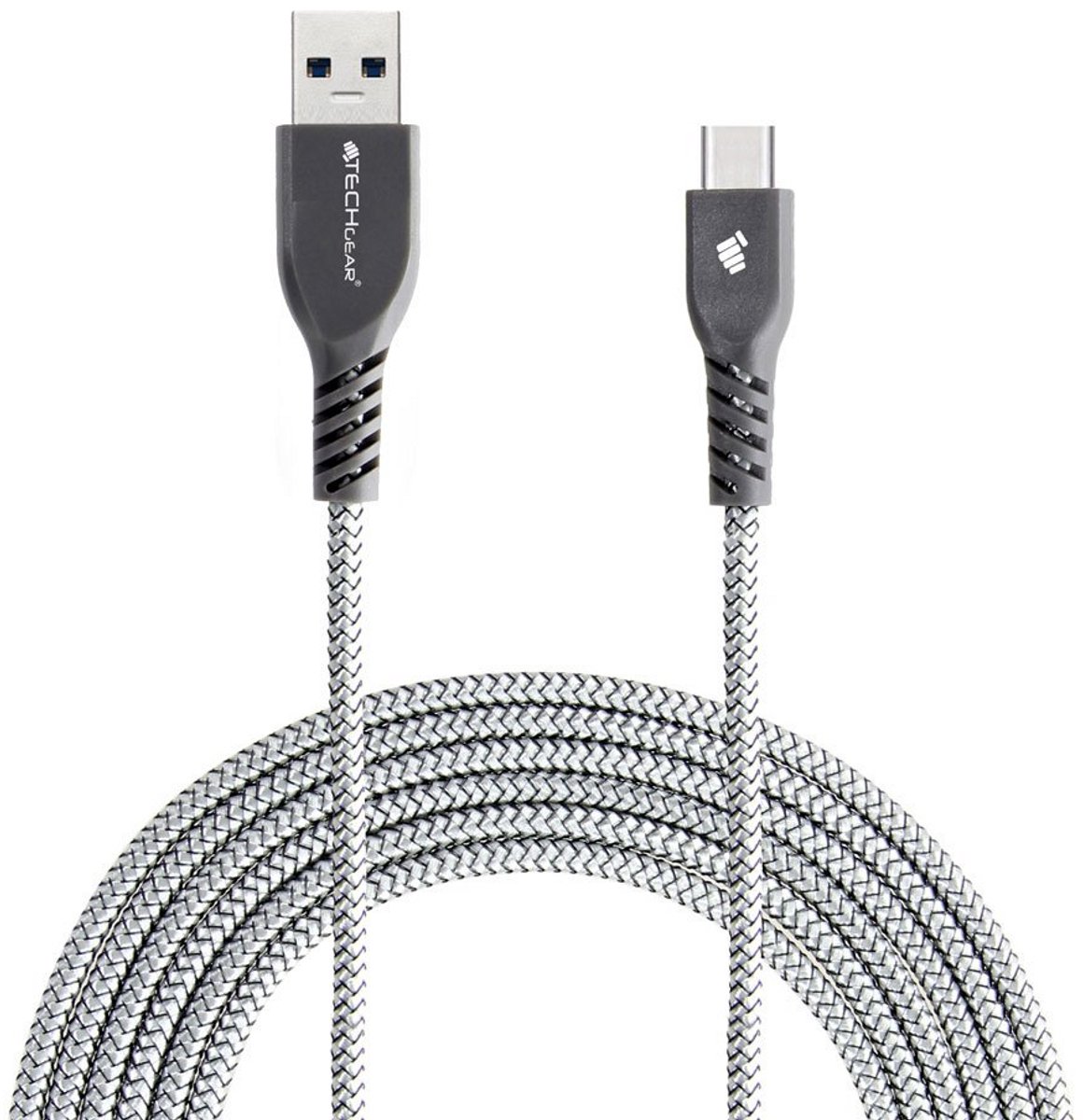 Sterke Gevlochten USB-C naar USB-A Kabel 2 Meter voor Opladen en Synchroniseren