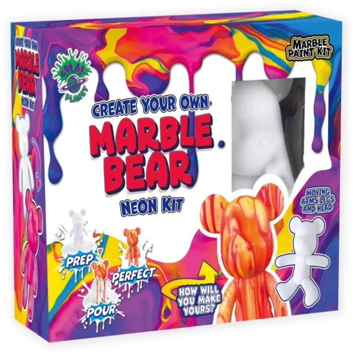 Splat Planet Neon Marmer Set Beer