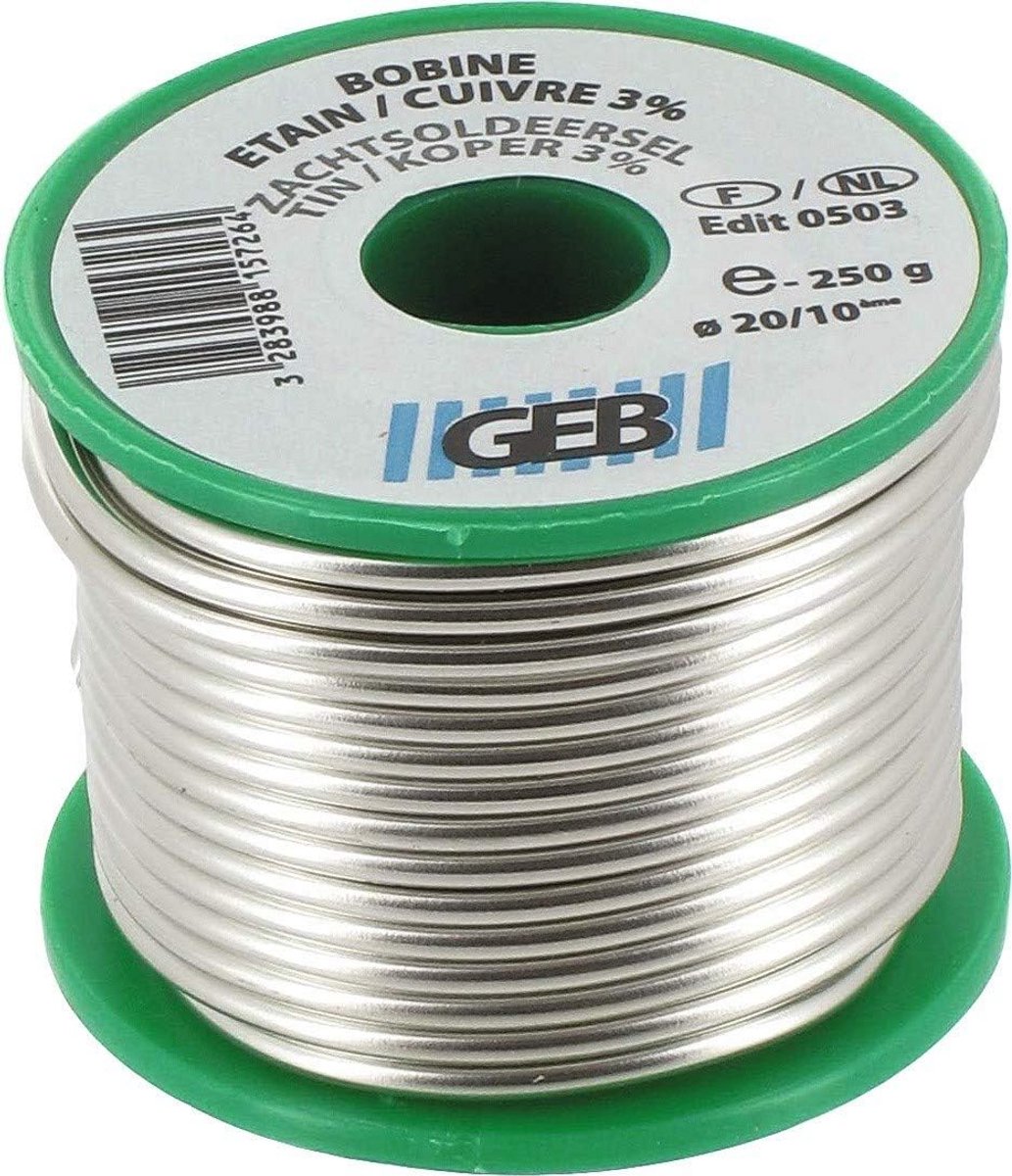 Loodvrije Soldeerdraad Tin/Koper Ø 2 mm 100g voor Koper en Legeringen