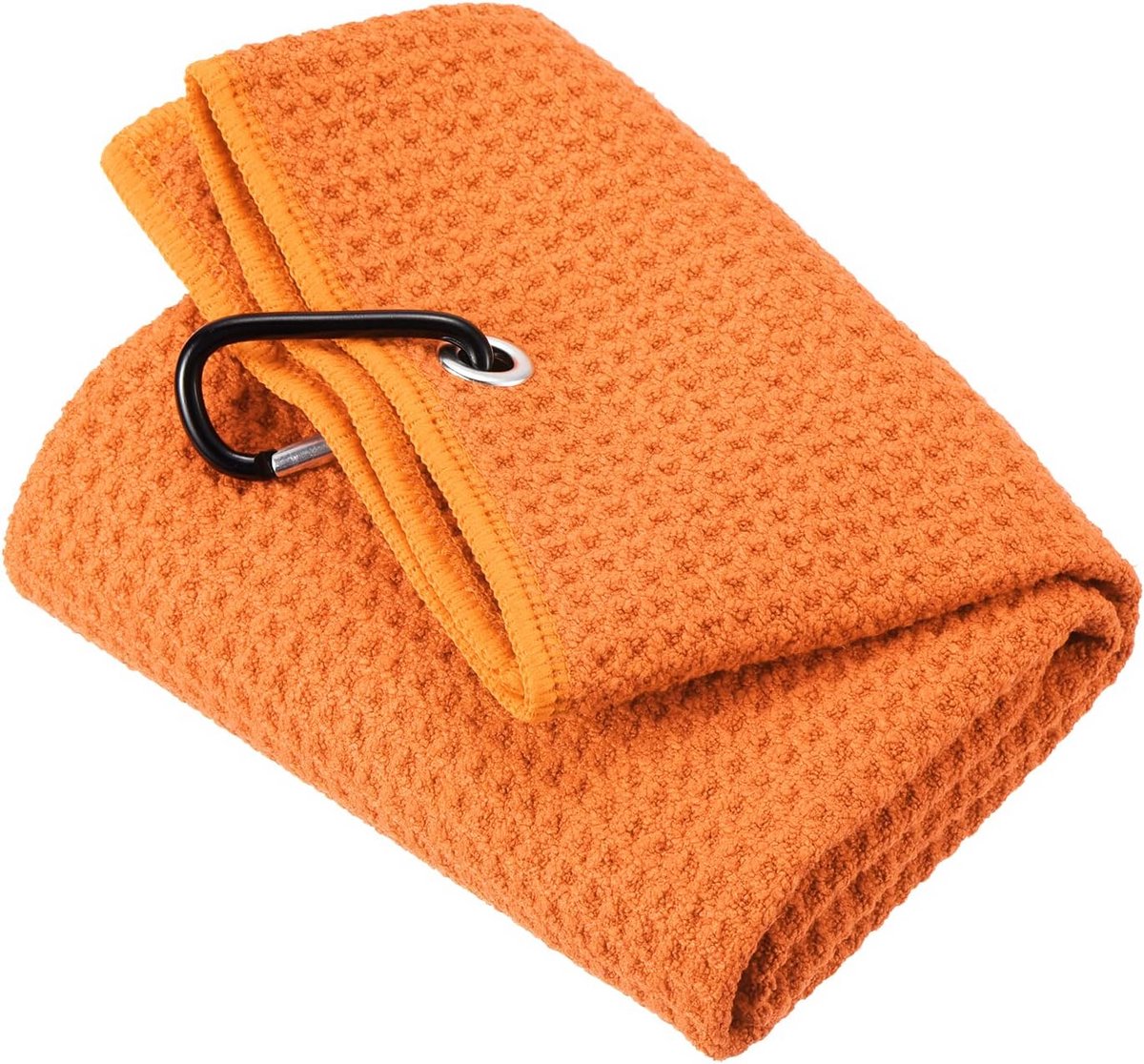 Grote Golfhanddoek Drievoudig Opvouwbaar met clip - Zachte Microvezel en Hoge Absorptie
