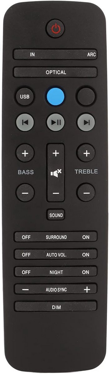 Vervangende Afstandsbediening voor Soundbar Luidspreker - Fidelio HTL9100 HTL5120 HTL7180 YKF297 006 .