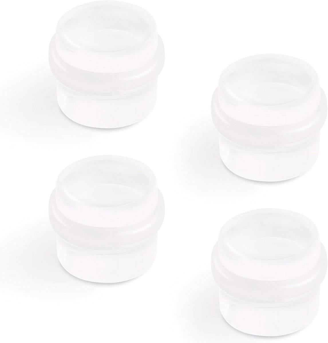 Deurstopper Set - Zelfklevend - Muren Beschermen - Geluiddempend Effect - 4 Stuks - Transparant