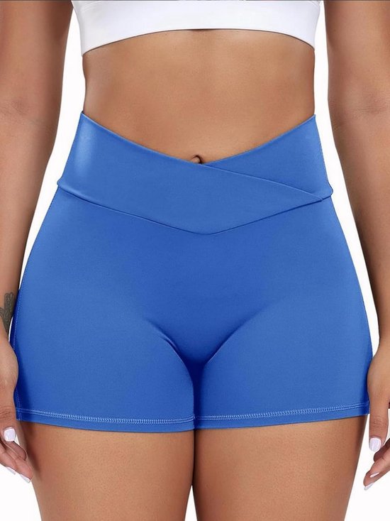 Sportbroek Vrouwen - Fitness Shorts - Workout Gym - Met Handige Zakken - Hoge Taille — afbeelding 3