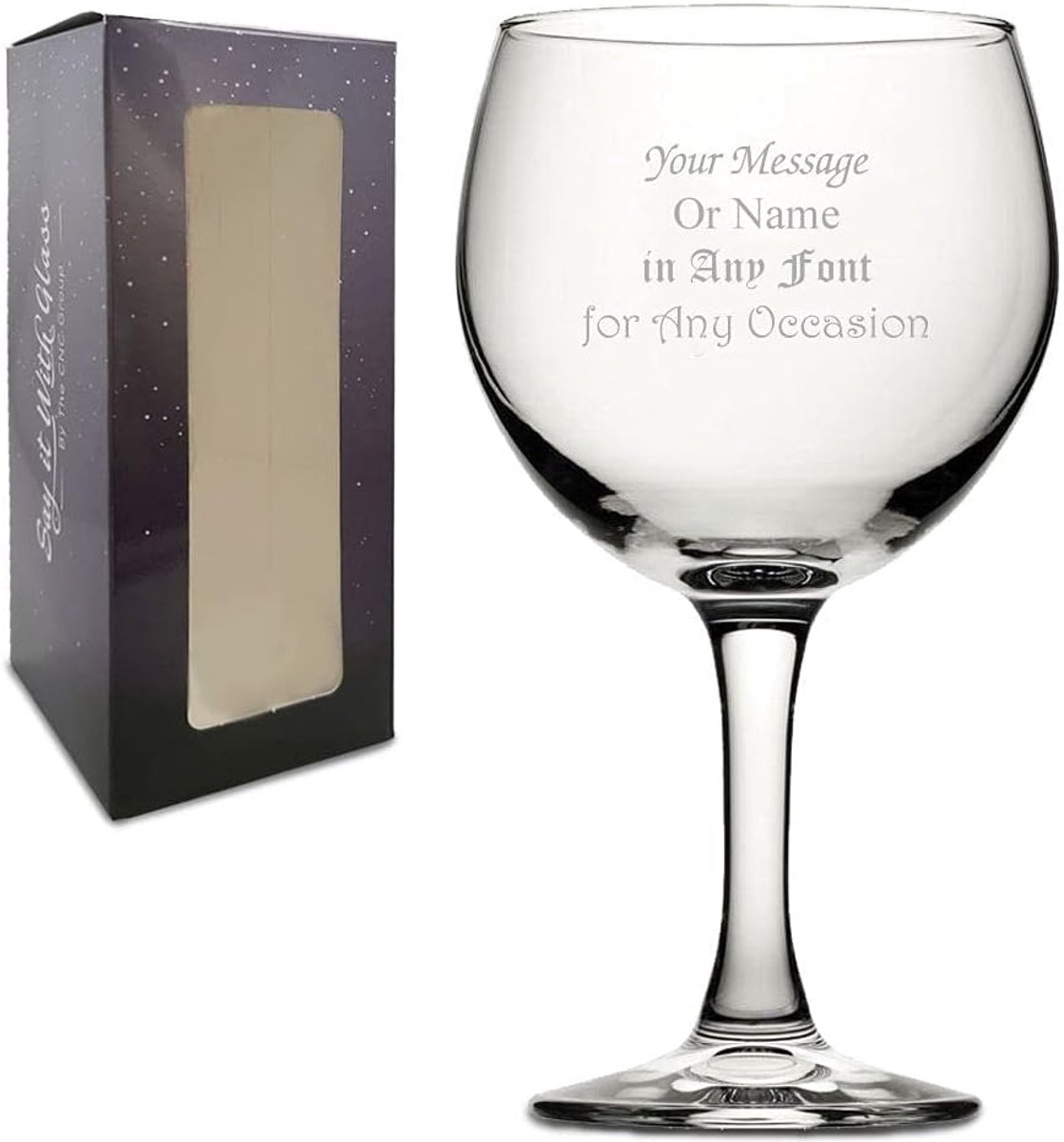 Gegraveerd Cocktail Glas met Cadeaudoos - Uniek Persoonlijk Cadeau