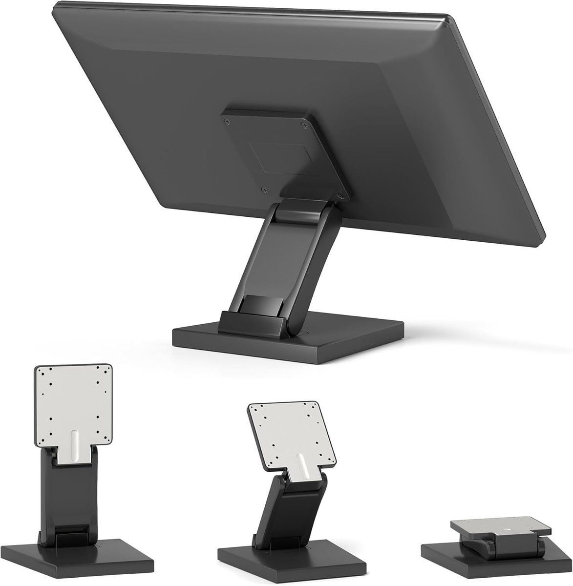 Inklapbare Metalen Monitorbeugel voor Touchscreen - Universele VESA Desk Mount