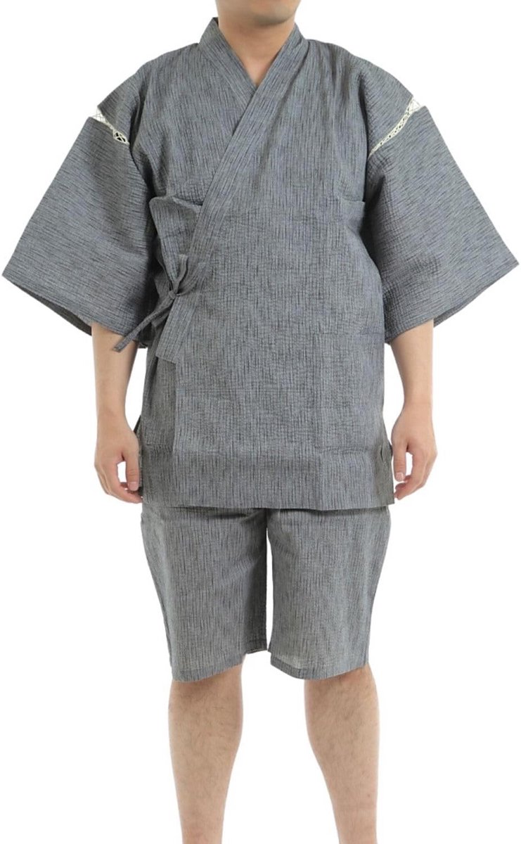 Japanse Kimono voor Heren - Comfortabele Katoenen Jimbei Set