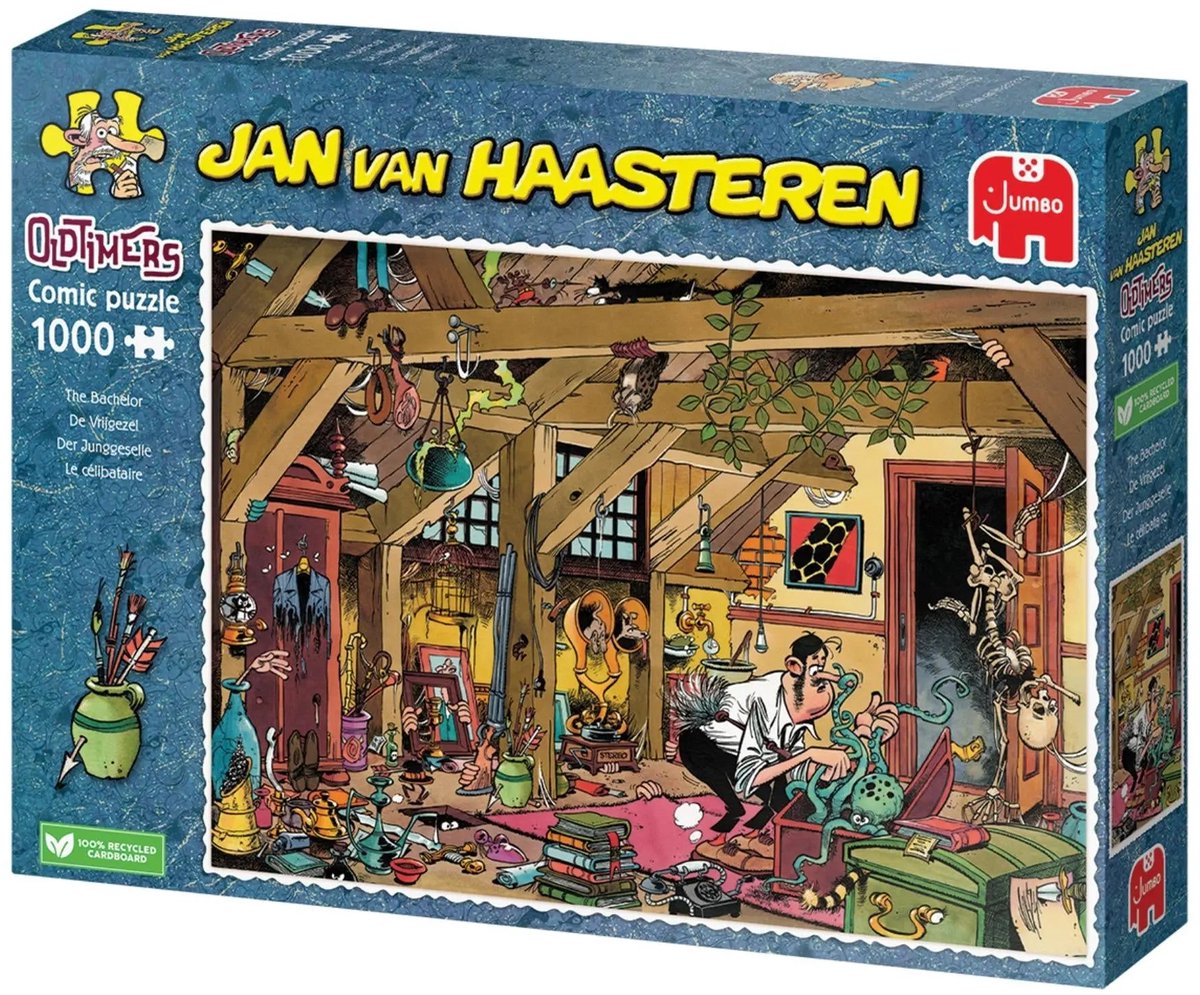Jan van Haasteren - Oldtimers - The Bachelor - 1000 Stukjes puzzel — afbeelding 4
