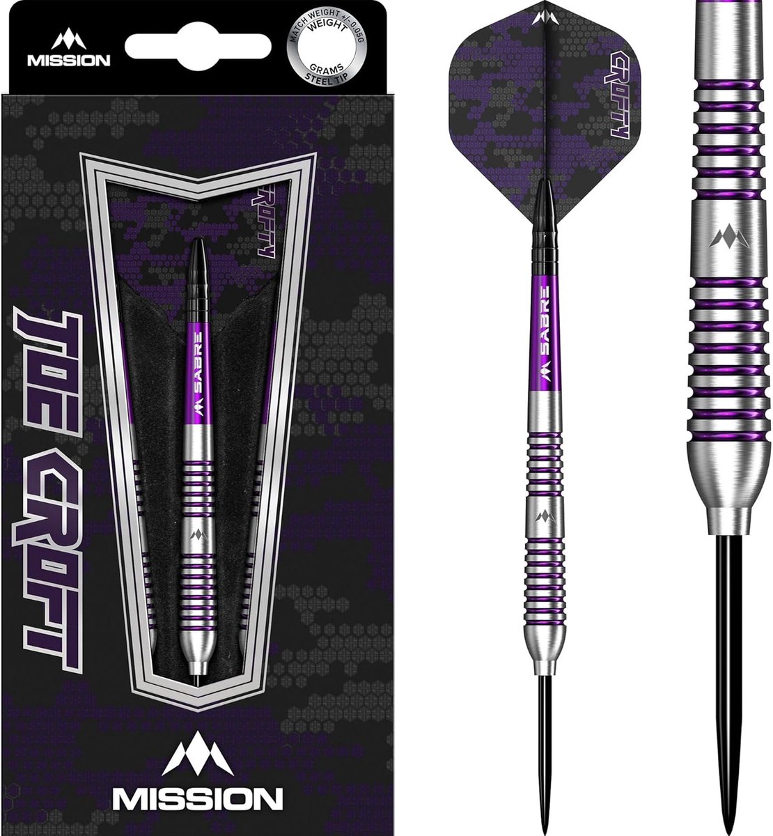 Stalen Punt Darts 95% Wolfraam Zilver Paars Met Grip Voor Heren en Dames