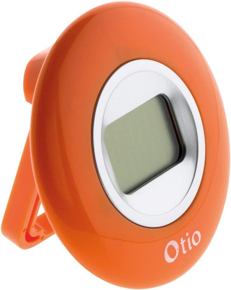 Digitale Thermometer - Weerstation - Binnentemperatuur - Intrekbare Voet - 0 tot 50 Graden - Oranje