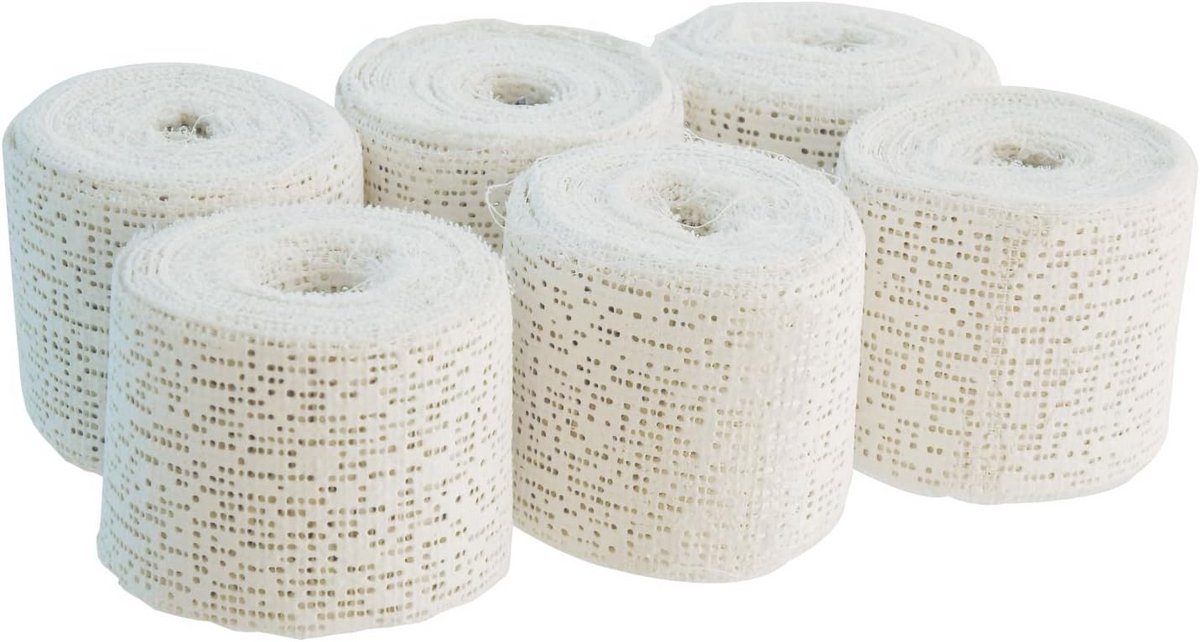 Gipsverbanden voor Babybuikafdruk - 6 Rollen Wit Gipsdoek voor Knutselen