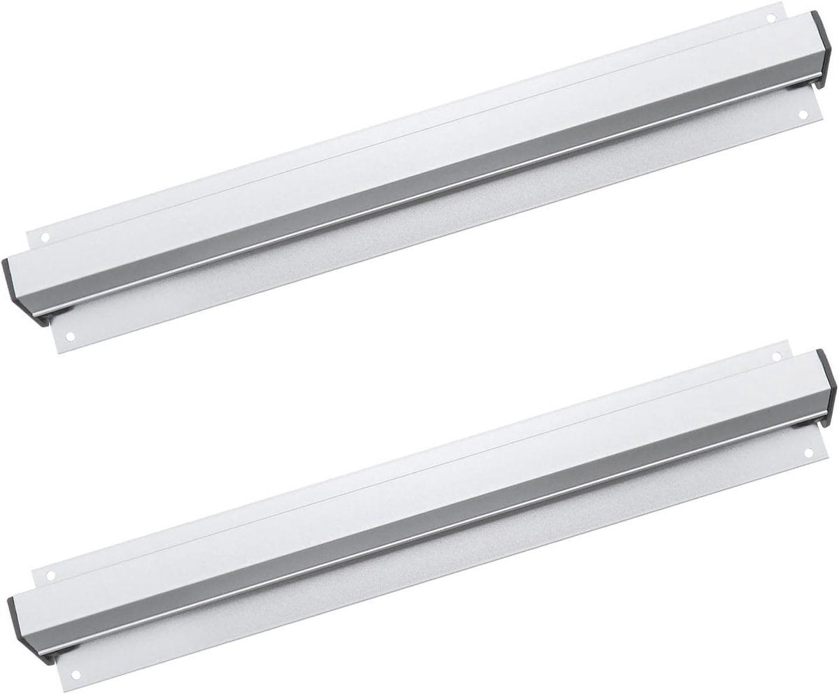 2x Aluminium Orderhouder Muurbevestiging - Bonnenrek Zakelijk & Keuken