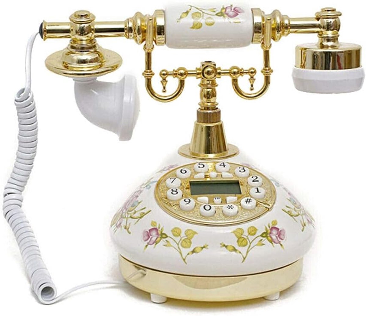 Replica Antieke Vaste Telefoon in Vintage Keramiek Stijl voor Thuis