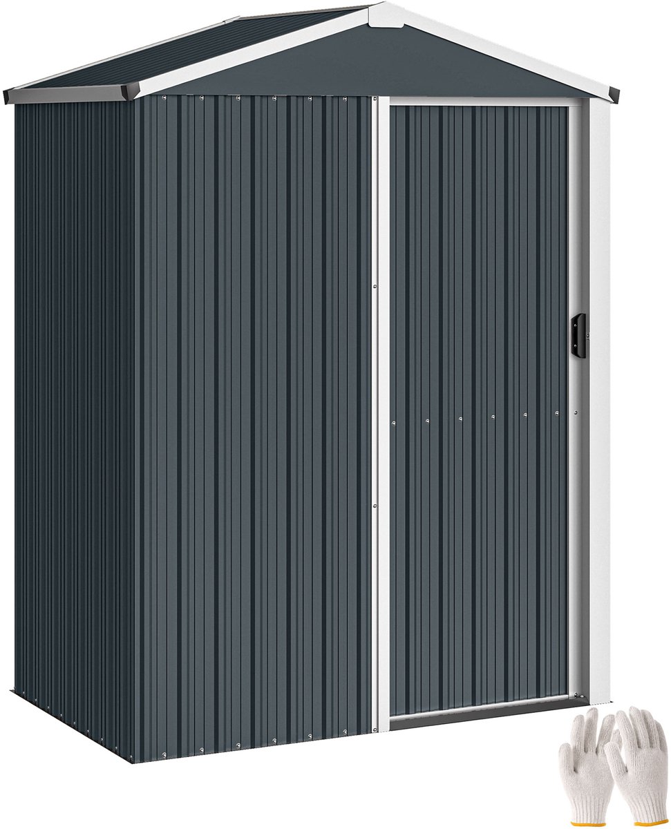 Outsunny Tuinberging - Gegalvaniseerd staal - 136 x 87 x 176 cm - Donkergrijs