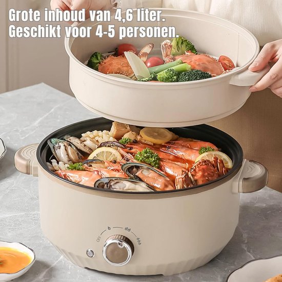 Florixa® Hotpot Electrisch - Hotpot - beige - 30 x 30 x 21 — afbeelding 3