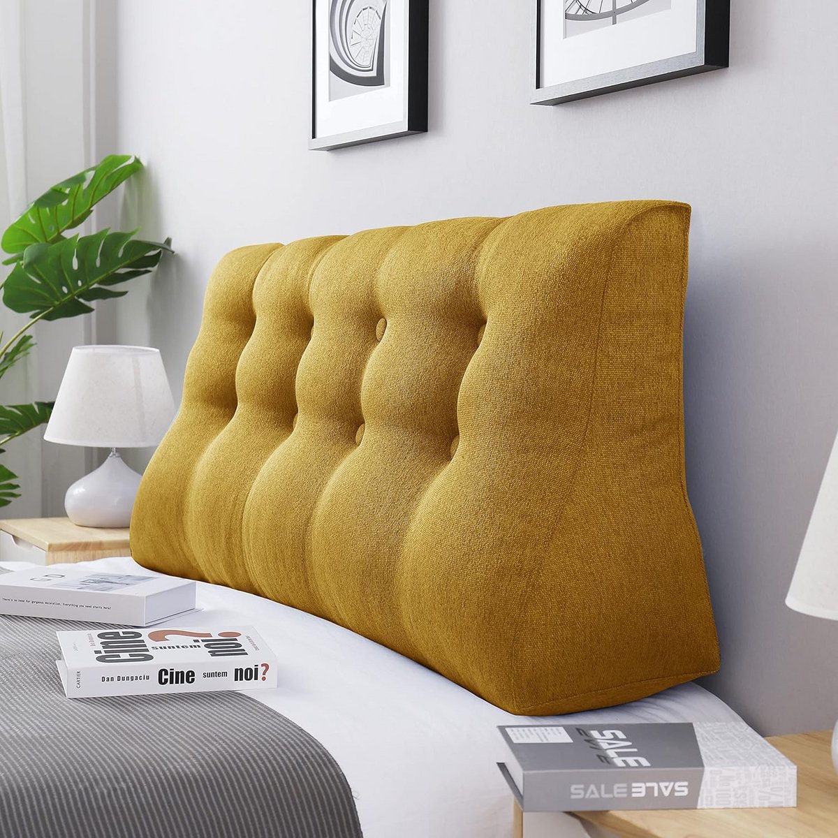 Groot Rugkussen met Hoge Rugleuning voor Bed en Sofa - NeK en Lendensteun