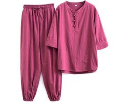 Tai Chi Oefenpak Dames en Heren - Ademend Katoen Linnen Kung Fu Uniform voor Meditatie en Vechtsport