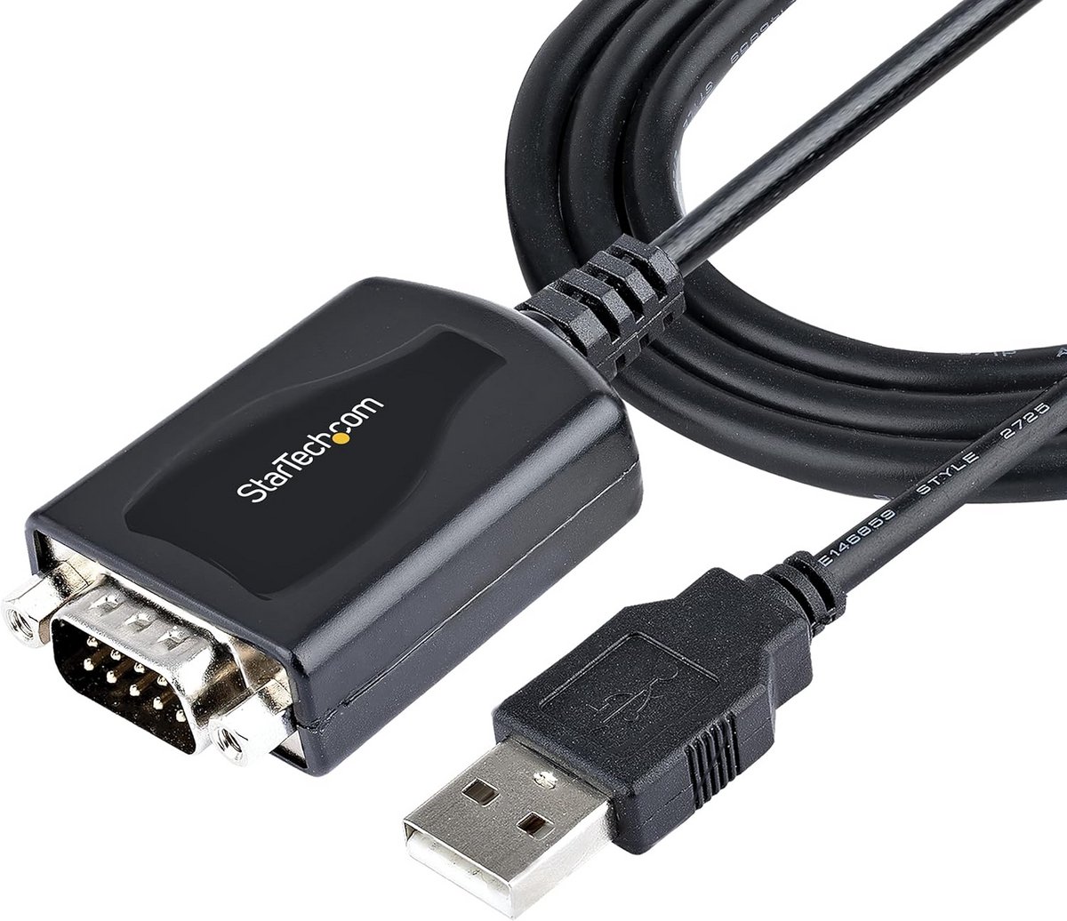 USB Serieel Kabel - Adapter Poort - Apparaten Verbinden - COM Poort Behoud - 1 Meter - Zwart